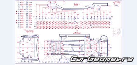 BMW 2 Series Cabrio (F23) 2015-2020 Body dimensions