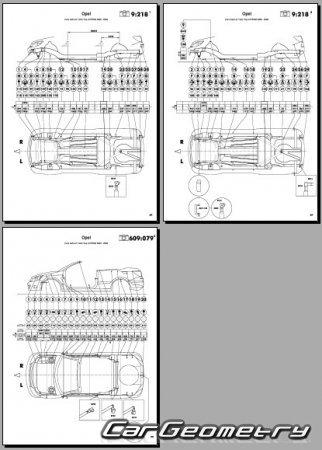 Opel Astra H TwinTop L67 2007-2010 Body Dimensions