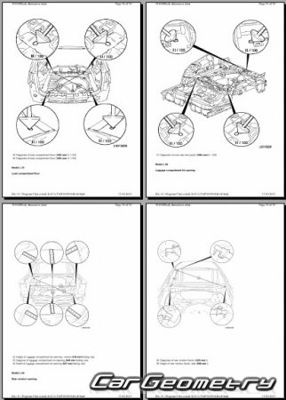 Opel Astra H TwinTop L67 2007-2010 Body Dimensions