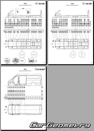   Opel Vivaro 20192024 Body dimensions