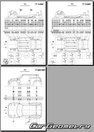 Mini Cooper (F56 BEV) 2020-2024 Body dimensions