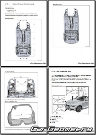 BMW 2 Series Cabrio (F23) 2015-2020 Body dimensions