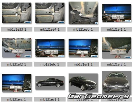 Mercedes C-Class Coupe (C205) 2015-2021 Body dimensions