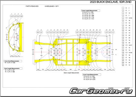   Buick Enclave 2018-2026 Body dimensions