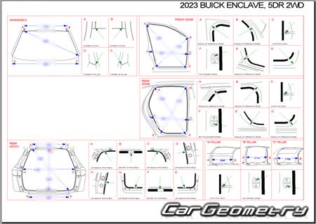   Buick Enclave 2018-2026 Body dimensions