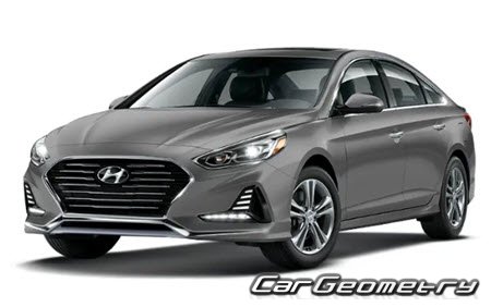 Кузовные размеры Hyundai Sonata Hybrid (LF HEV) 2015-2019, Размеры кузова Хендай Соната Кузовные размеры Hyundai Sonata Hybrid (LF HEV) 2015-2019, Размеры кузова Хендай Соната