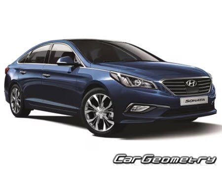 Кузовные размеры Hyundai Sonata (LF) 2014-2019 Кузовные размеры Hyundai Sonata (LF) 2014-2019