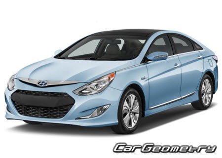 Размеры кузова Hyundai Sonata Hybrid (YF HEV) 2011-2015 Размеры кузова Hyundai Sonata Hybrid (YF HEV) 2011-2015