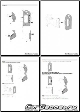 Hyundai Grand Santa Fe (DM) 2012-2019 Body Repair Manual