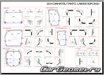 Daihatsu Tanto (LA600S LA610S) 2013-2019 (RH Japanese market) Body dimensions