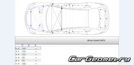 Mitsubishi Dignity & Proudia (Y51) 2012-2016 (RH Japanese market) Body dimensions