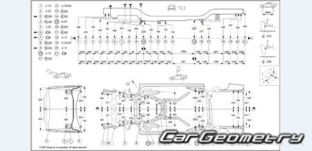   Volvo S70 1997-2000 Body dimensions