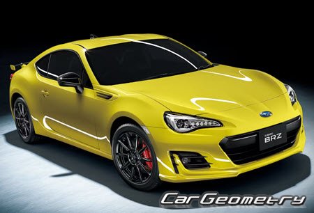 Кузовные размеры Subaru BRZ (ZC6) 2012-2020, Размеры кузова Субару БРЗ 2023-2028 Кузовные размеры Subaru BRZ (ZC6) 2012-2020, Размеры кузова Субару БРЗ 2023-2028