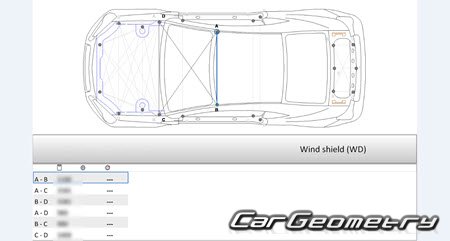 Subaru BRZ (ZC6) 2012-2020 (RH Japanese market) Body dimensions