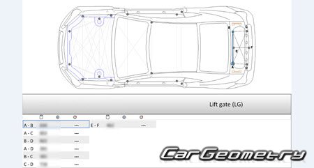 Subaru BRZ (ZC6) 2012-2020 (RH Japanese market) Body dimensions