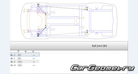 Nissan Sylphy (B17) 2012-2020 (RH Japanese market) Body dimensions