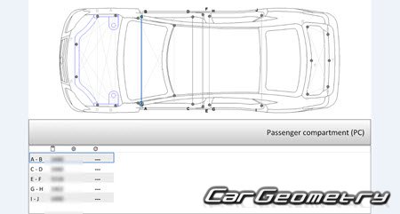 Nissan Sylphy (B17) 2012-2020 (RH Japanese market) Body dimensions