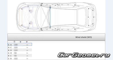 Nissan Cima (Y51) 20122022 (RH Japanese market) Body dimensions