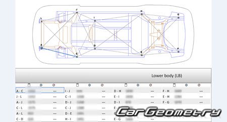 Nissan Cima (Y51) 20122022 (RH Japanese market) Body dimensions