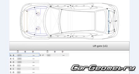 Nissan Cima (Y51) 20122022 (RH Japanese market) Body dimensions