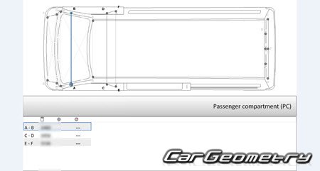 Nissan NV350 Caravan (E26) 2012-2021 (RH Japanese market) Body dimensions