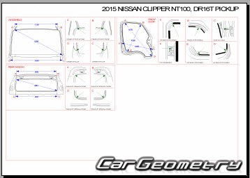 Nissan NT100 Clipper (DR16T) 2014-2020 (RH Japanese market) Body dimensions