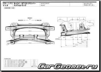 Nissan NT100 Clipper (DR16T) 2014-2020 (RH Japanese market) Body dimensions