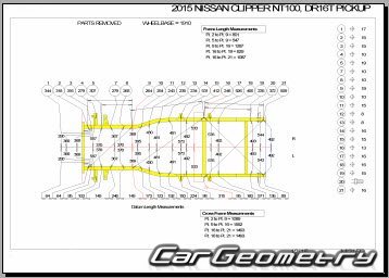 Nissan NT100 Clipper (DR16T) 2014-2020 (RH Japanese market) Body dimensions