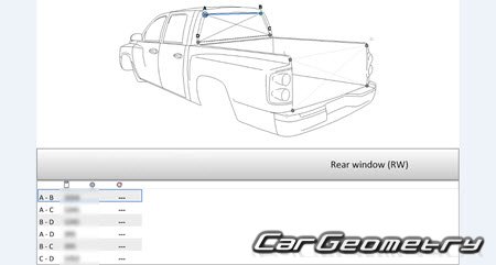 Isuzu D-Max 2007-2012 Body dimensions