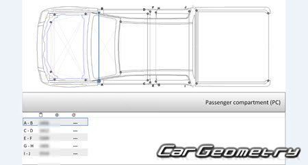 Isuzu D-Max 2007-2012 Body dimensions
