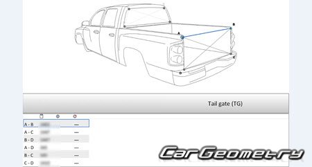 Isuzu D-Max 2007-2012 Body dimensions