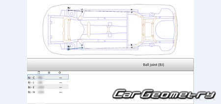   Subaru Exiga (YA4 YA5) 20082015 (RH Japanese market) Body dimensions