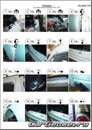   Daihatsu Move Canbus (LA800S LA810S) 2016-2022 (RH Japanese market) Body dimensions