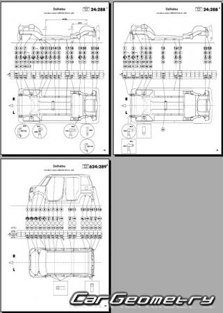   Daihatsu Move Canbus (LA800S LA810S) 2016-2022 (RH Japanese market) Body dimensions