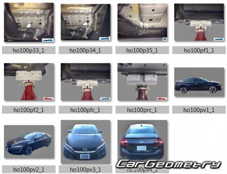 Honda Clarity Fuel Cell (ZC4) 2016-2021 (RH Japanese market) Body dimensions