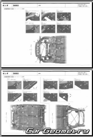 Honda S660 (JW5) 2015-2022 (RH Japanese market) Body dimensions