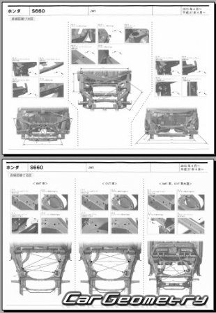 Honda S660 (JW5) 2015-2022 (RH Japanese market) Body dimensions
