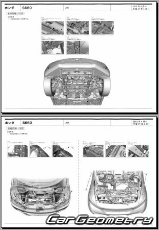 Honda S660 (JW5) 2015-2022 (RH Japanese market) Body dimensions