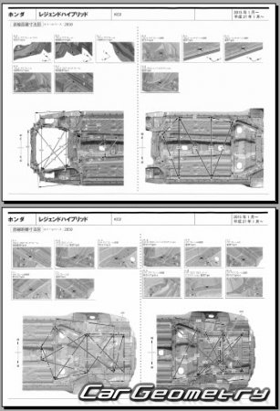 Honda Legend Hybrid (KC2) 2015-2021 (RH Japanese market) Body dimensions