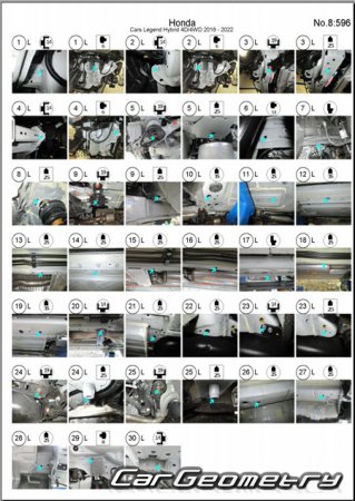 Honda Legend Hybrid (KC2) 2015-2021 (RH Japanese market) Body dimensions