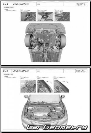 Honda Legend Hybrid (KC2) 2015-2021 (RH Japanese market) Body dimensions