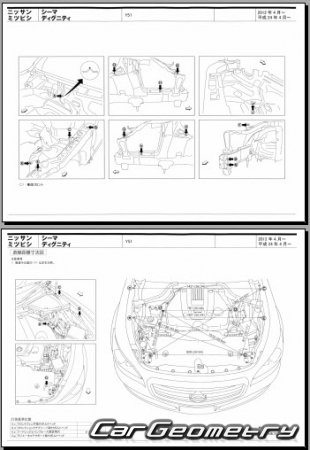 Mitsubishi Dignity & Proudia (Y51) 2012-2016 (RH Japanese market) Body dimensions