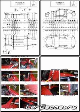 Subaru BRZ (ZC6) 2012-2020 (RH Japanese market) Body dimensions