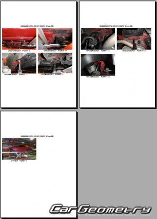 Subaru BRZ (ZC6) 2012-2020 (RH Japanese market) Body dimensions