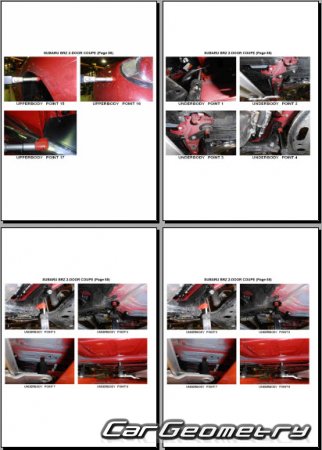 Subaru BRZ (ZC6) 2012-2020 (RH Japanese market) Body dimensions