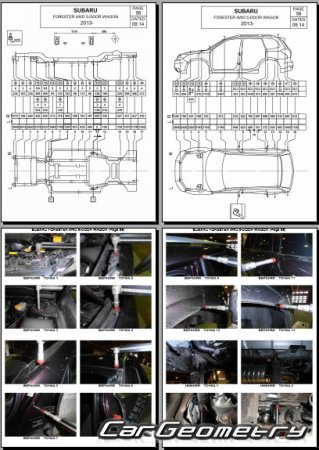 Subaru Forester (SJG SJ5) 2012-2018 (RH Japanese market) Body dimensions