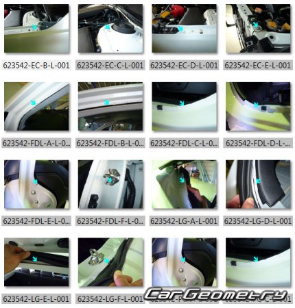 Subaru Forester (SJG SJ5) 2012-2018 (RH Japanese market) Body dimensions