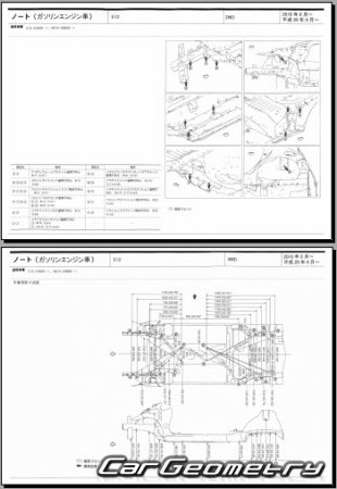 Nissan Note (E12) 2016-2020 (RH Japanese market) Body dimensions