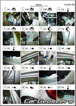 Nissan Note (E12) 2016-2020 (RH Japanese market) Body dimensions