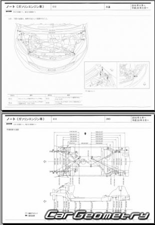 Nissan Note (E12) 2016-2020 (RH Japanese market) Body dimensions